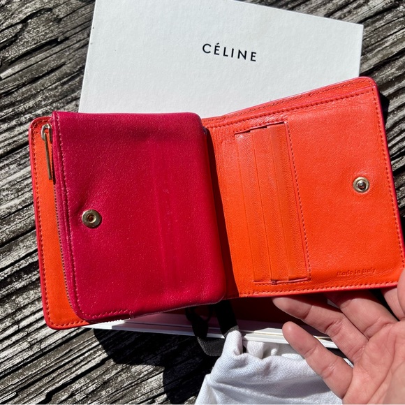 CÉLINE Colorblock Bifold Wallet - Picture 4 of 16